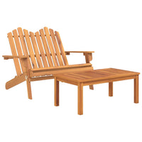 Set da Salotto Giardino Adirondack 2pz Legno Massello di Acaciacod mxl 103623