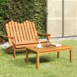 Set da Salotto Giardino Adirondack 2pz Legno Massello di Acaciacod mxl 103623