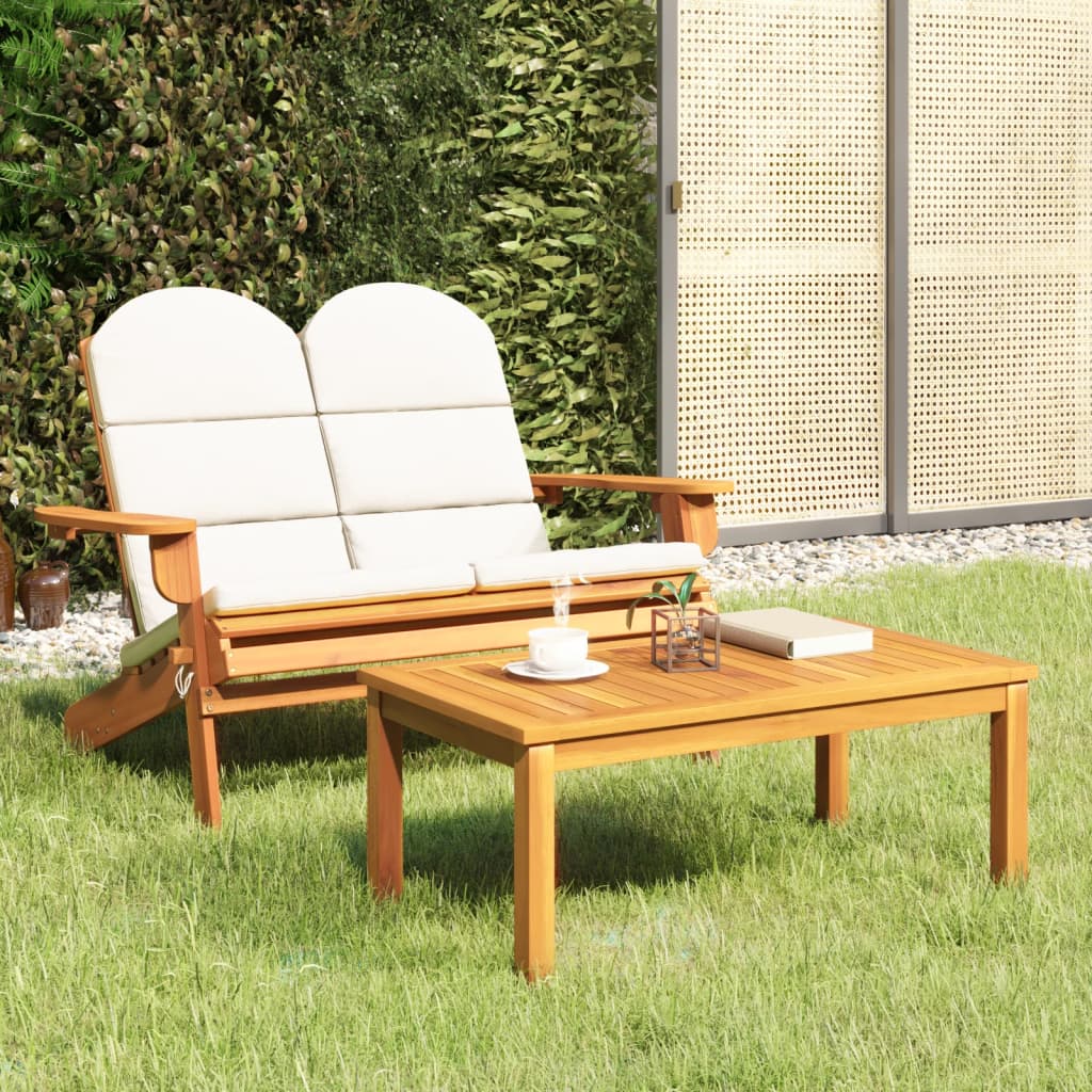 Set Salotto da Giardino Adirondack 2pz Legno Massello di Acaciacod mxl 71597