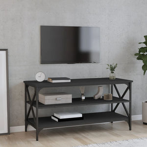 Mobile Porta TV Nero 100x40x50 cm in Legno Multistratocod mxl 126284