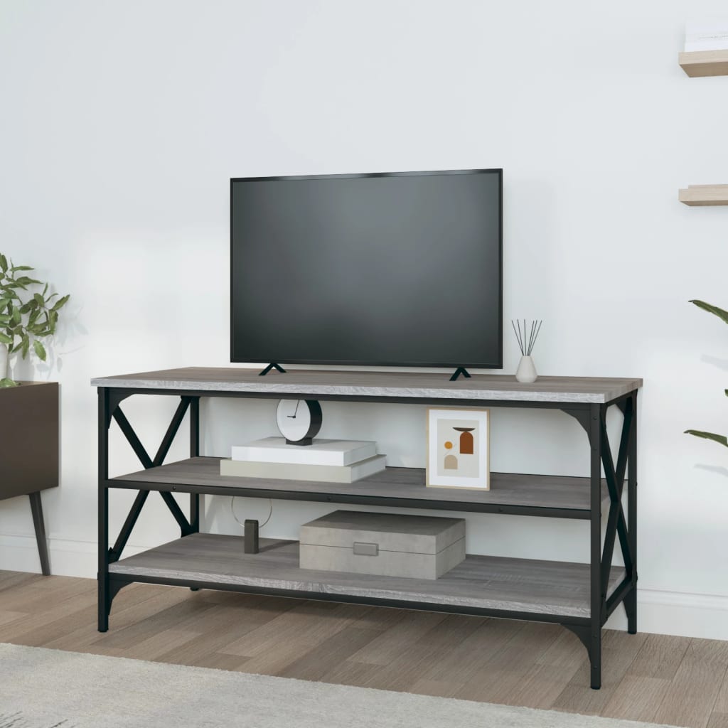 Mobile Porta TV Grigio Sonoma 100x40x50 cm in Legno Multistratocod mxl 102976