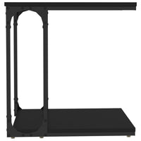 Tavolino Nero 50x35x52 cm in Legno Multistrato 825812