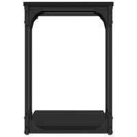 Tavolino Nero 50x35x52 cm in Legno Multistrato 825812