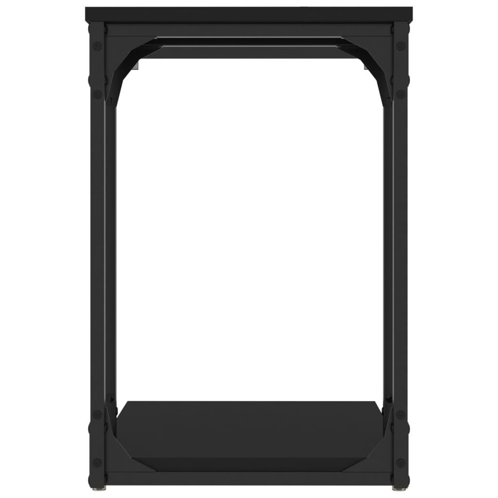 Tavolino Nero 50x35x52 cm in Legno Multistrato 825812