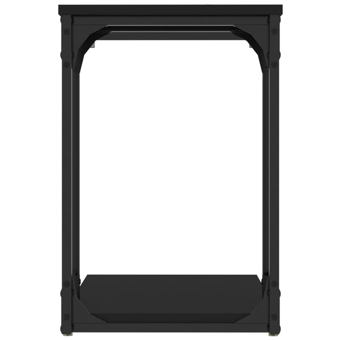 Tavolino Nero 50x35x52 cm in Legno Multistrato 825812