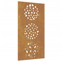 Decorazione Muro da Giardino 105x55 cm Foglia Acciaio Corten 824494