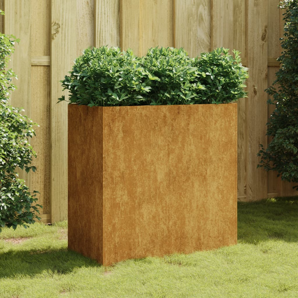 Fioriera 80x40x80 cm in Acciaio Corten 824525