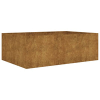 Fioriera Rialzata da Giardino 120x80x40 cm in Acciaio Corten 824532