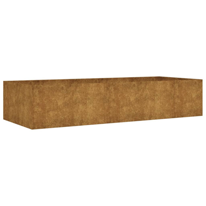 Fioriera Rialzata da Giardino 200x80x40 cm in Acciaio Corten 824533