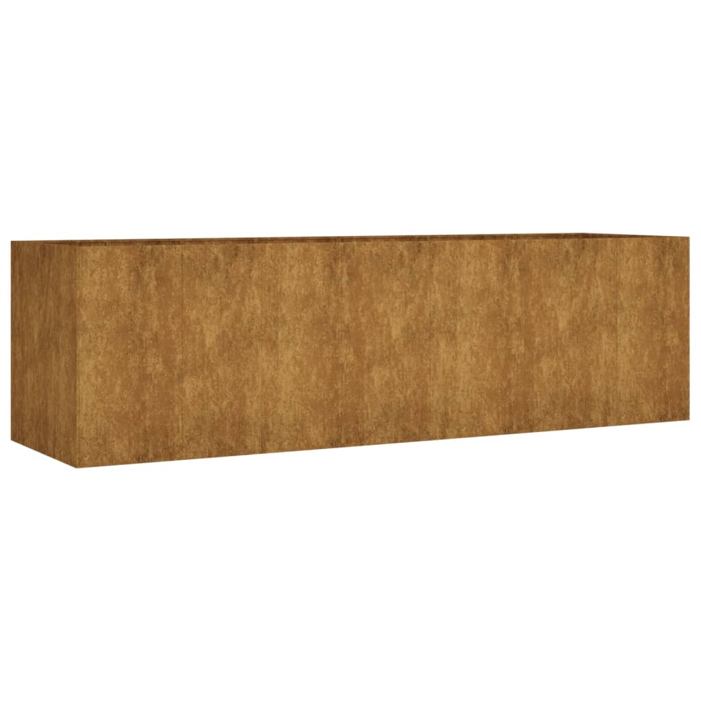 Fioriera Rialzata da Giardino 280x80x80 cm in Acciaio Corten 824540