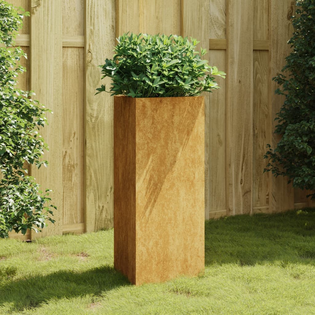 Fioriera da Giardino 40x34,5x75 cm in Acciaio Cortencod mxl 106686