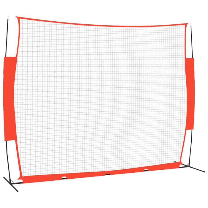 Rete Baseball Rossa e Nera 369x107x271 cm Acciaio e Poliestere cod mxl 81483