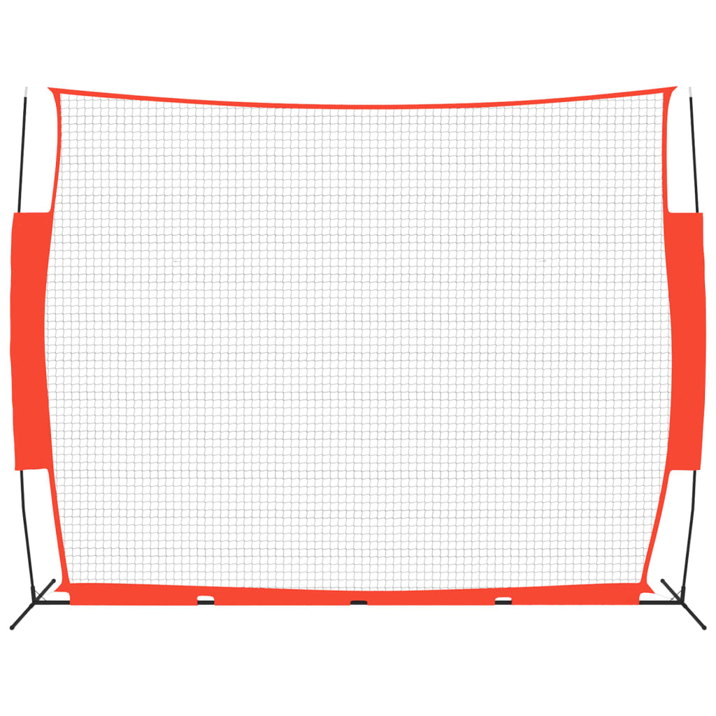 Rete Baseball Rossa e Nera 369x107x271 cm Acciaio e Poliestere cod mxl 81483