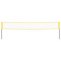 Rete da Badminton Gialla e Nera 600x155 cm Tessuto PE 93745