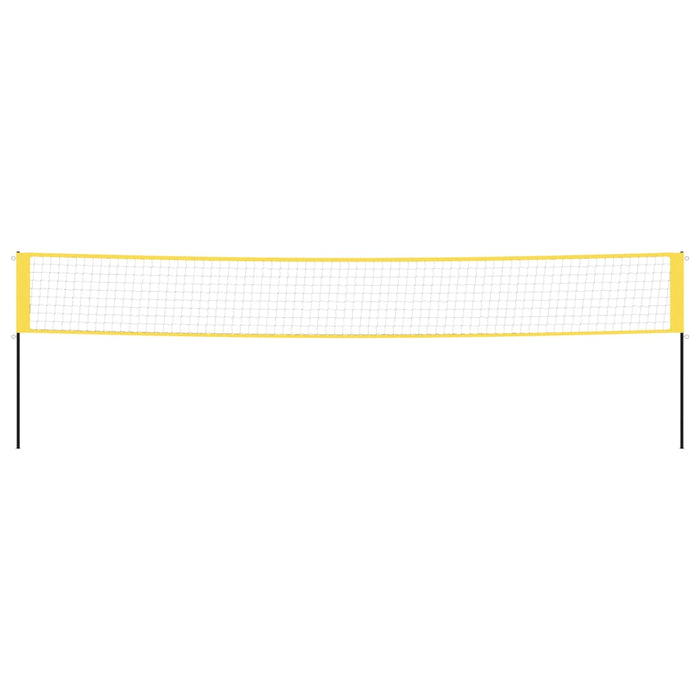 Rete da Badminton Gialla e Nera 600x155 cm Tessuto PE 93745