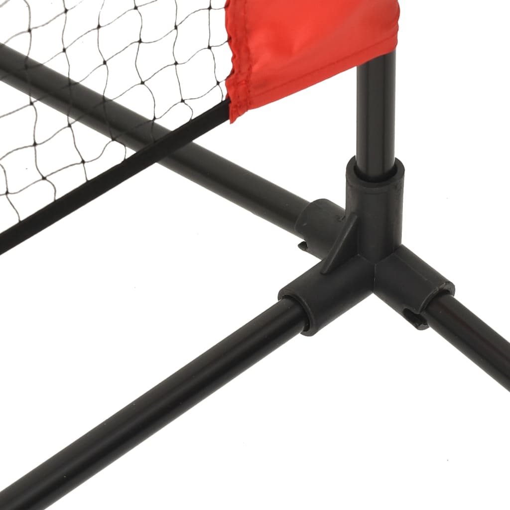 Rete da Tennis Nera e Rossa 300x100x87 cm in Poliestere 93756