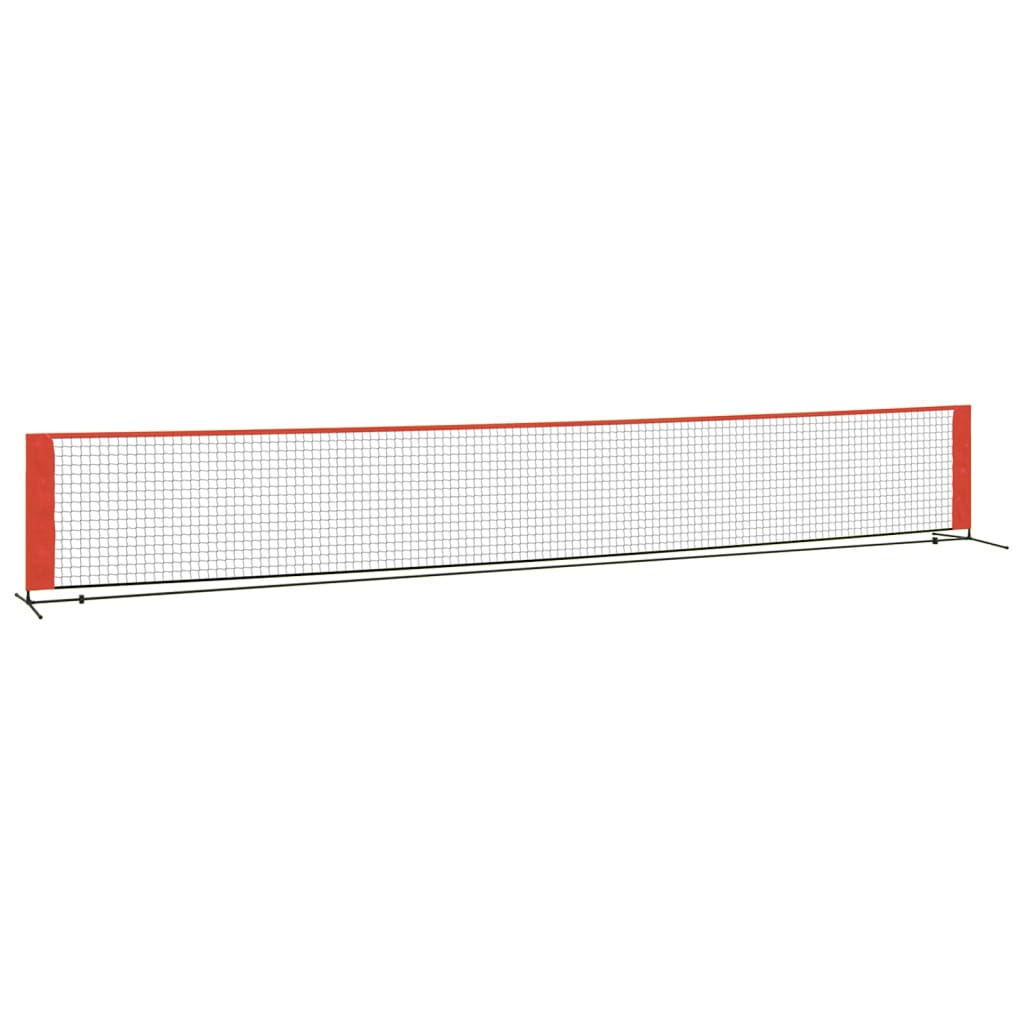 Rete da Tennis Nera e Rossa 600x100x87 cm in Poliesterecod mxl 107003