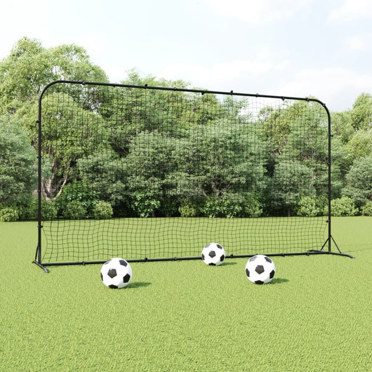 Rete Rimbalzante da Calcio Nera 366x90x183 cm HDPE 93762