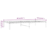 Giroletto in Metallo Nero 107x203 cm 350842