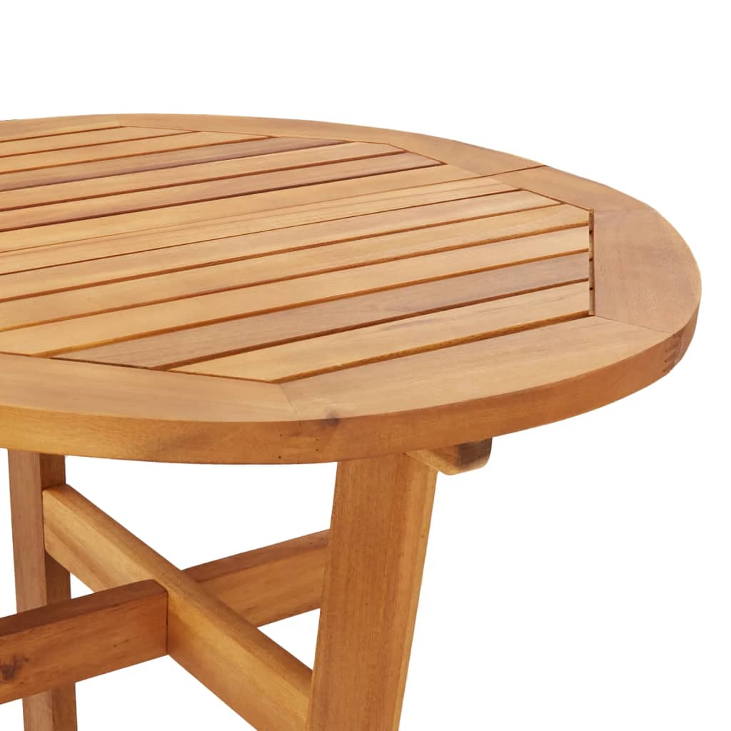 Set da Pranzo per Giardino 5 pz in Legno Massello di Acacia cod mxl 40033