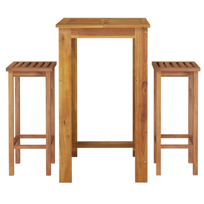 Set da Bar da Giardino 3 pz in Legno Massello di Acacia 3154386