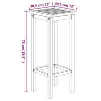 Set da Pranzo per Giardino 3 pz in Legno Massello di Acacia cod mxl 40035