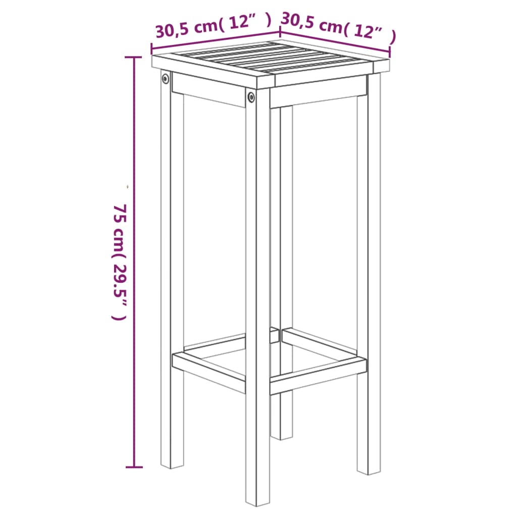 Set da Bar da Giardino 3 pz in Legno Massello di Acacia 3154386