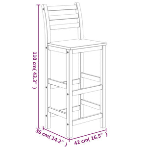 Set da Pranzo per Giardino 5 pz in Legno Massello di Acacia cod mxl 44437