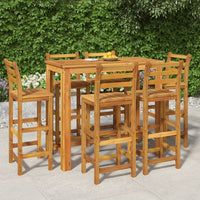 Set da Pranzo da Giardino 7 pz in Legno Massello di Acacia cod mxl 40042