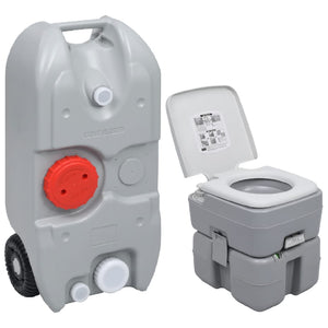 Set Toilette da Campeggio Portatile e Tanica d'Acqua cod mxl 63008