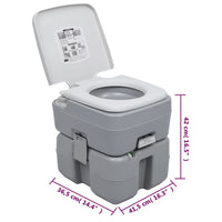 Set Toilette da Campeggio Portatile e Tanica d'Acqua cod mxl 63008