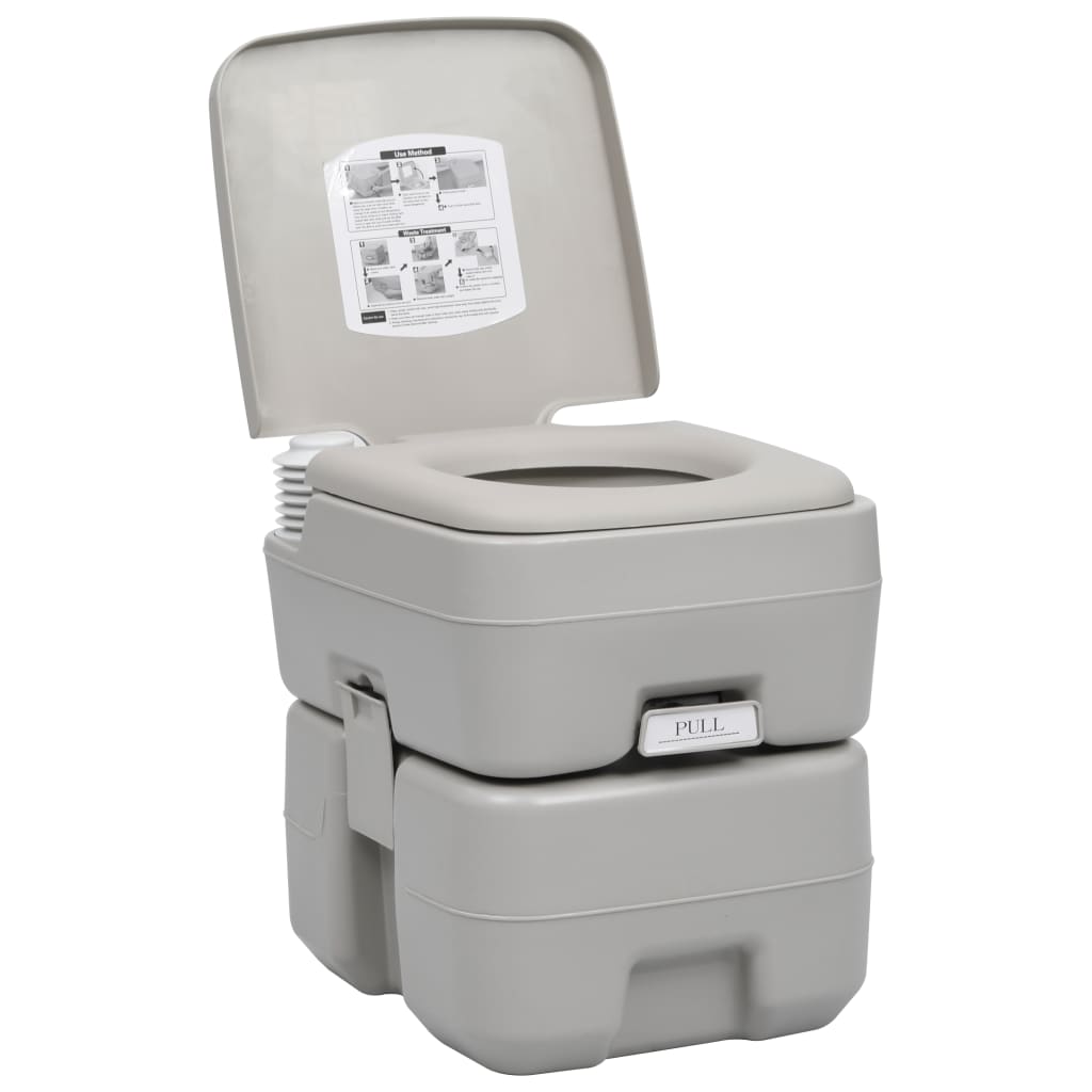 Set Toilette da Campeggio Portatile e Supporto Lavamani 3154907