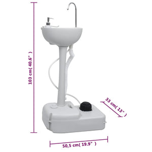 Set Toilette da Campeggio Portatile e Supporto Lavamani 3154907