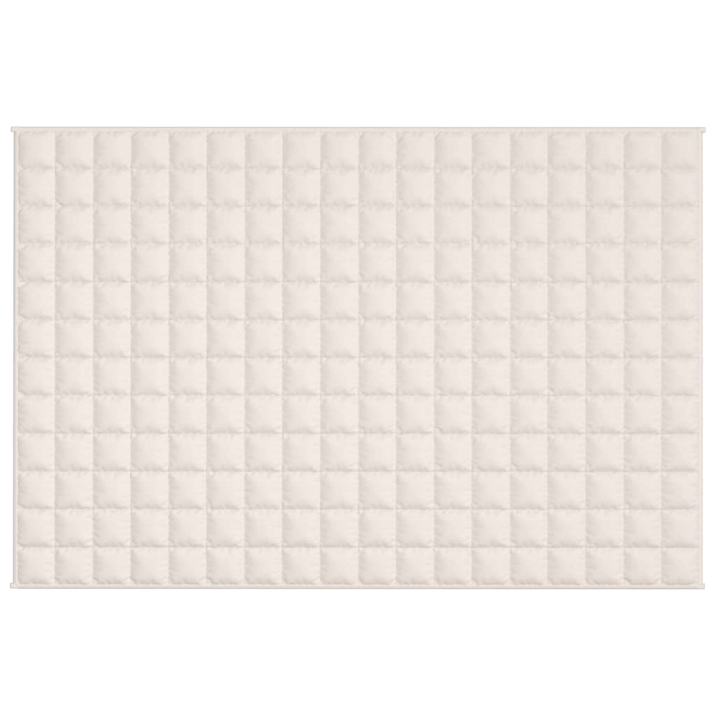 Coperta Ponderata Crema Chiaro 122x183 cm 9 kg Tessuto cod mxl 77731