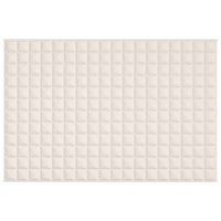 Coperta Ponderata Crema Chiaro 122x183 cm 9 kg Tessuto cod mxl 77731