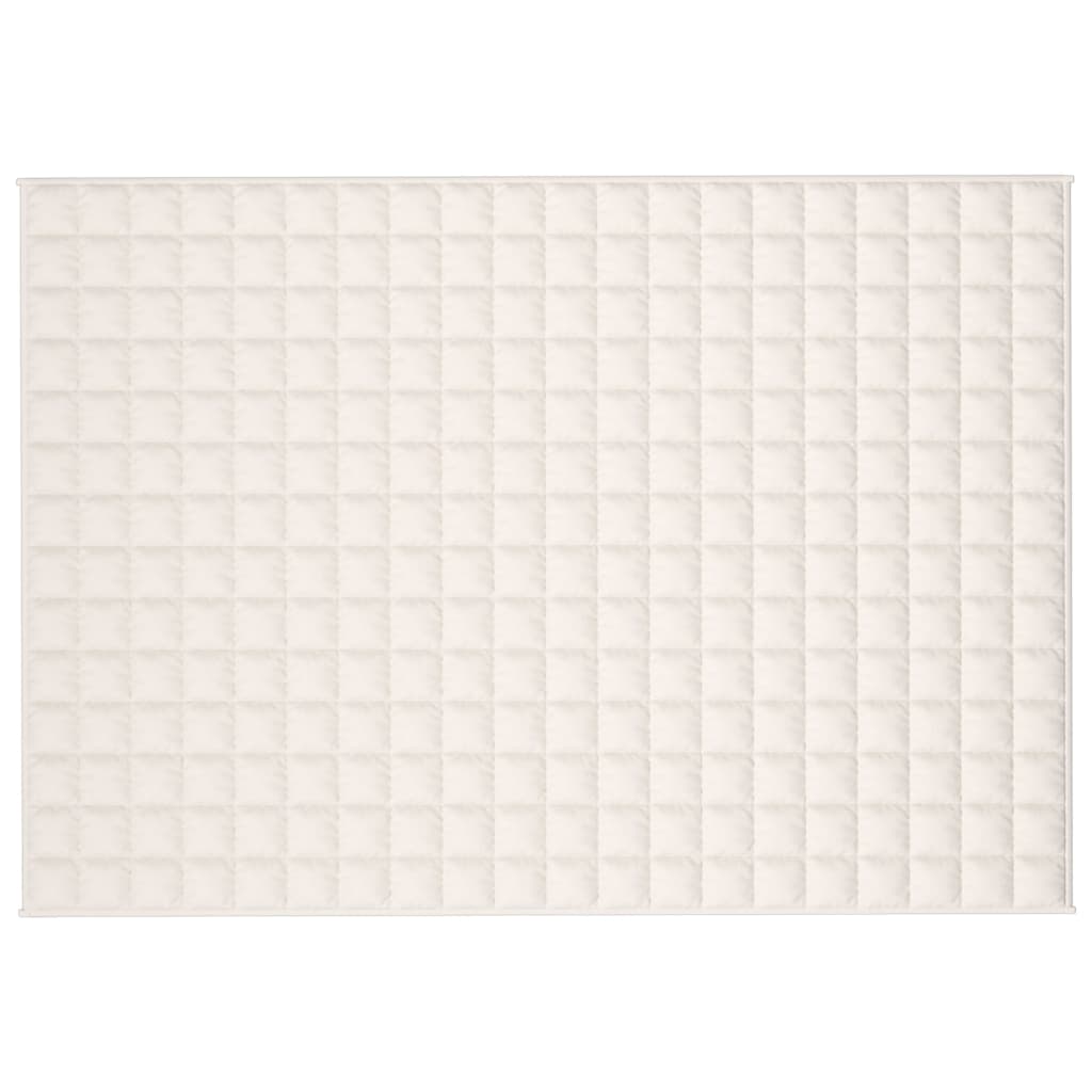 Coperta Ponderata Crema Chiaro 140x200 cm 10 kg Tessuto cod mxl 77741