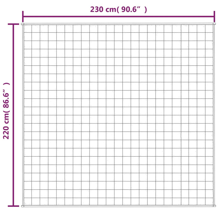 Coperta Ponderata Crema Chiaro 220x230 cm 11 kg Tessuto cod mxl 77744