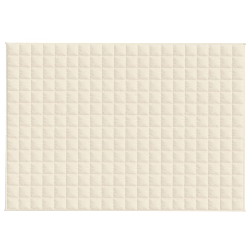 Coperta Ponderata Crema Chiaro 135x200 cm 6 kg Tessuto