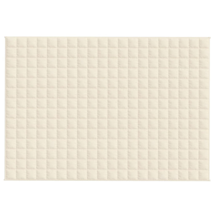 Coperta Ponderata Crema Chiaro 135x200 cm 6 kg Tessuto