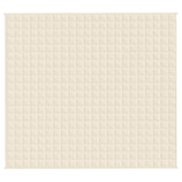 Coperta Ponderata Crema Chiaro 200x220 cm 9 kg Tessuto