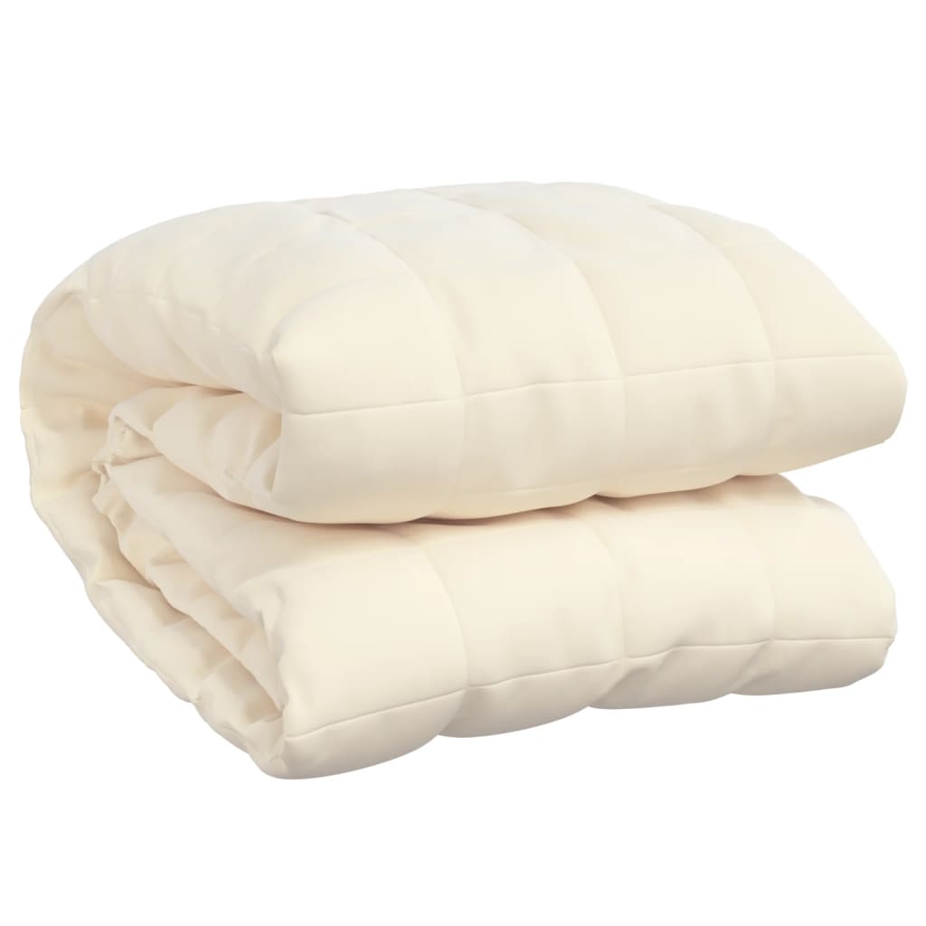 Coperta Ponderata Crema Chiaro 200x220 cm 13 kg Tessuto