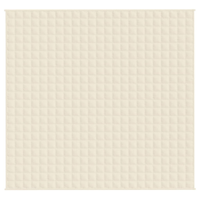 Coperta Ponderata Crema Chiaro 220x230 cm 15 kg Tessuto