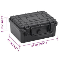 Valigetta da Volo Portatile Nera 24x19x11 cm in PP 51794