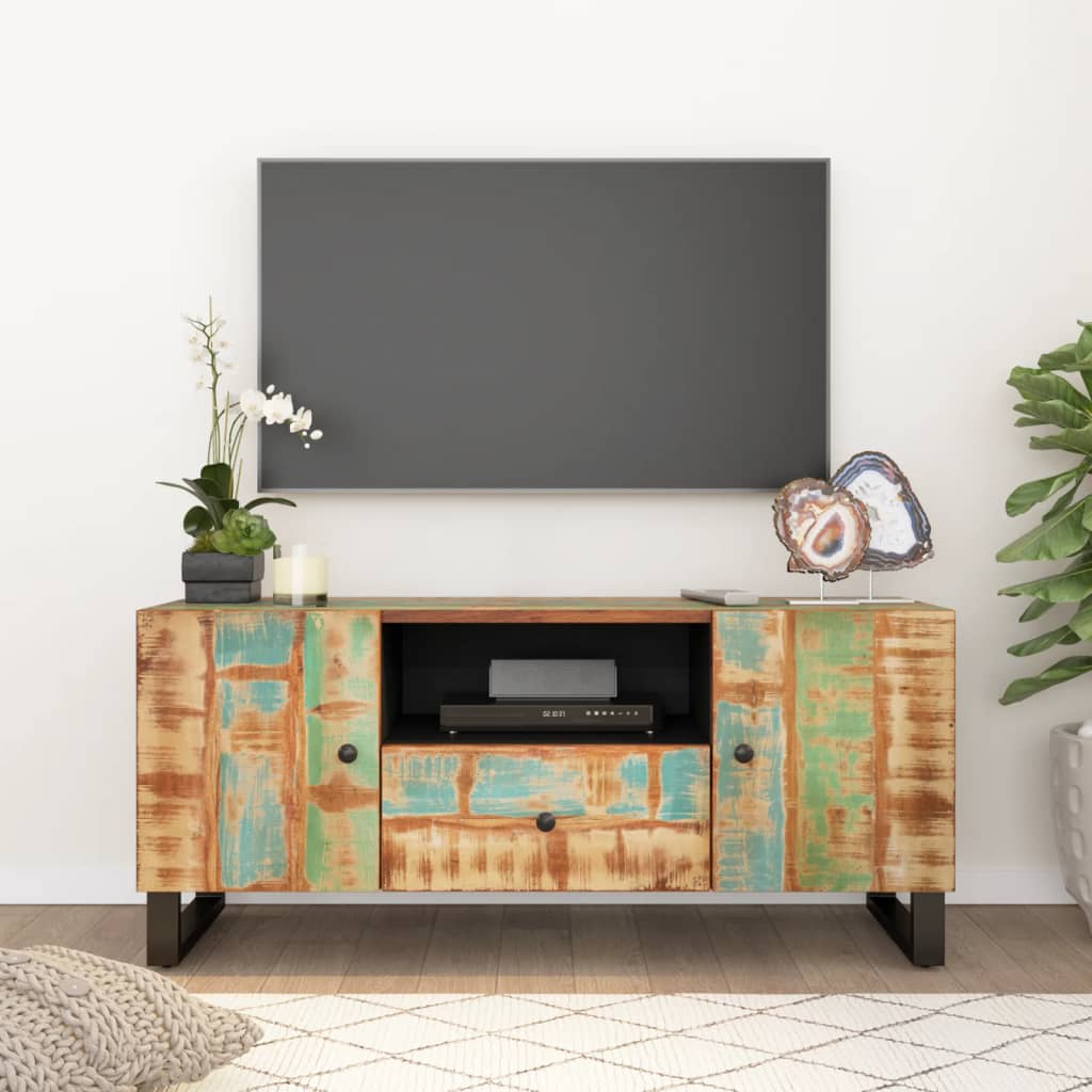 Mobile TV 105x33,5x46cm Legno Massello Recupero e Multistratocod mxl 82458