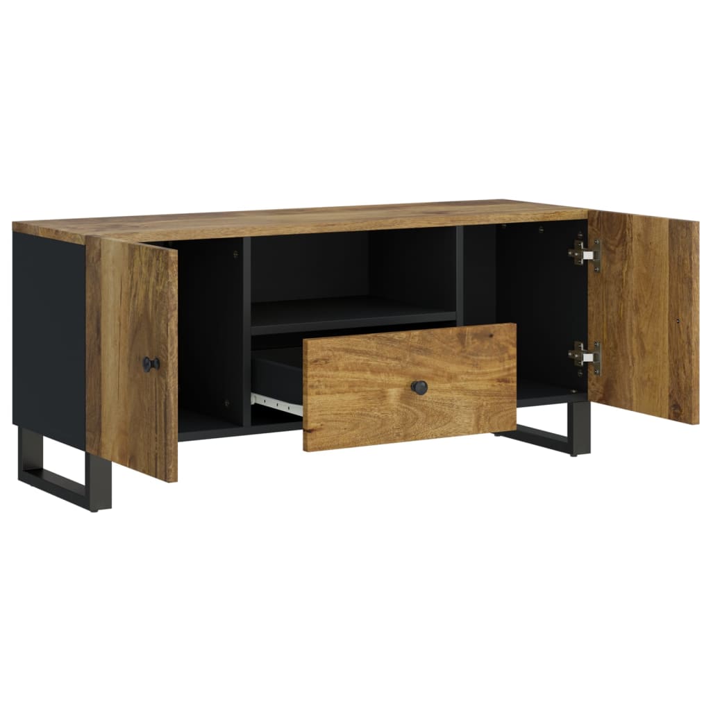 Mobile TV 105x33,5x46cm Legno Massello Mango Legno Multistrato 351961