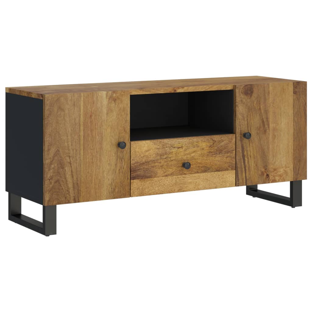 Mobile TV 105x33,5x46cm Legno Massello Mango Legno Multistrato 351961