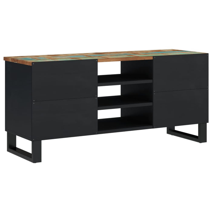 Mobile TV 100x33x46cm Legno Massello Recupero Legno Multistrato 351968