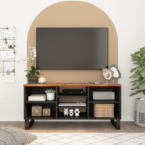 Mobile TV 100x33x46cm Legno Massello Recupero Legno Multistrato 351968