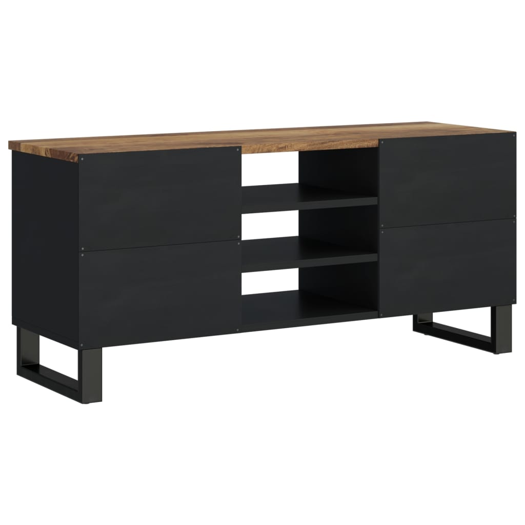 Mobile TV 100x33x46cm Legno Massello Mango e Legno Multistrato 351969