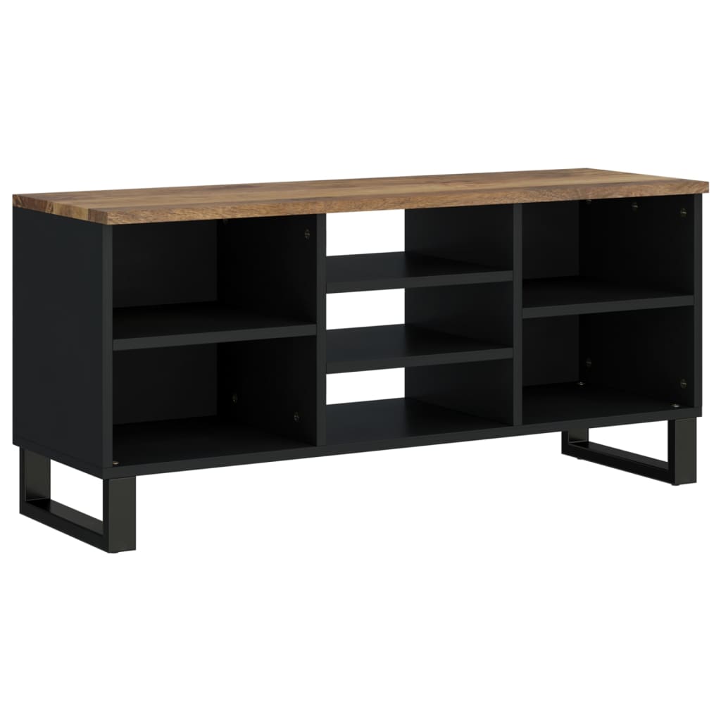 Mobile TV 100x33x46cm Legno Massello Mango e Legno Multistrato 351969